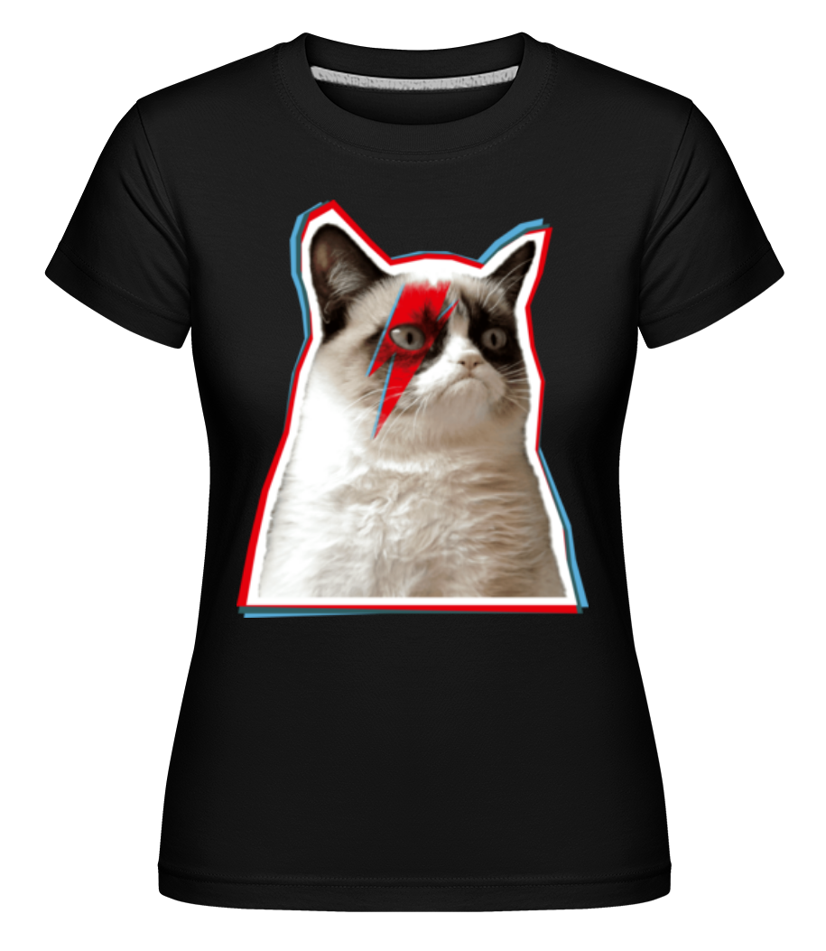Grumpy Bowie Cat ·  T-shirt Shirtinator femme