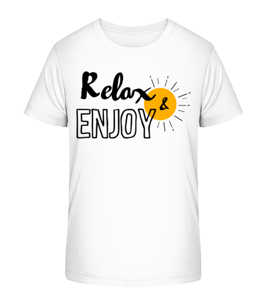 Aperçu: Relax Enjoy - T-shirt bio Enfant Stanley Stella 2.0 - Blanc - Devant