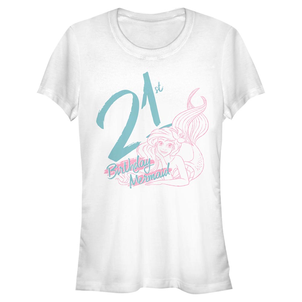 Disney - Ariel La Petite Sirène - Ariel La Petite Sirène Birthday Mermaid Twenty One - Femme T-shirt