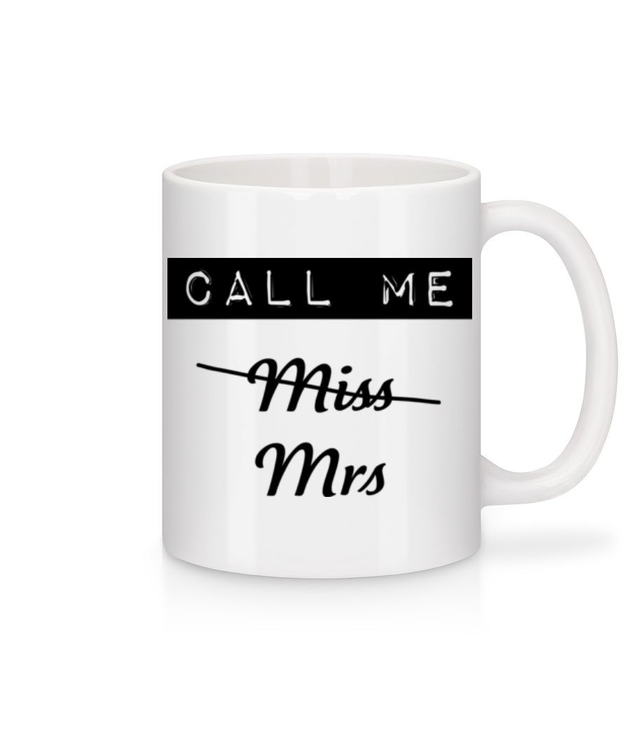 Call Me Mrs · Mug en céramique blanc