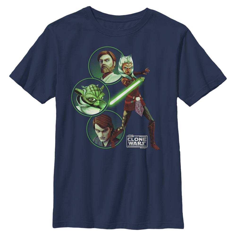 Star Wars - The Clone Wars - Gruppe Light Side Group - Kinder T-Shirt
