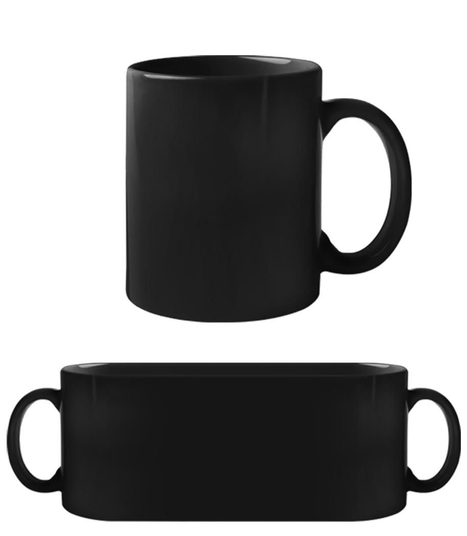 Aperçu: Tasse Noire - Noir - Devant