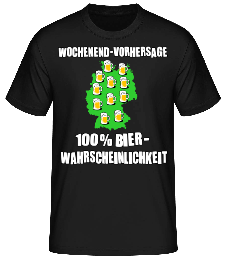 Wochenend Vorhersage Bier · Männer Basic T-Shirt