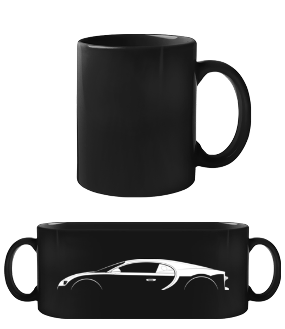 'Bugatti Chiron' Silhouette · Tasse Noire