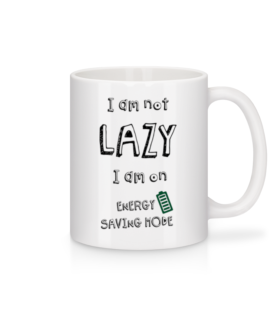 I Am Not Lazy · Mug en céramique blanc