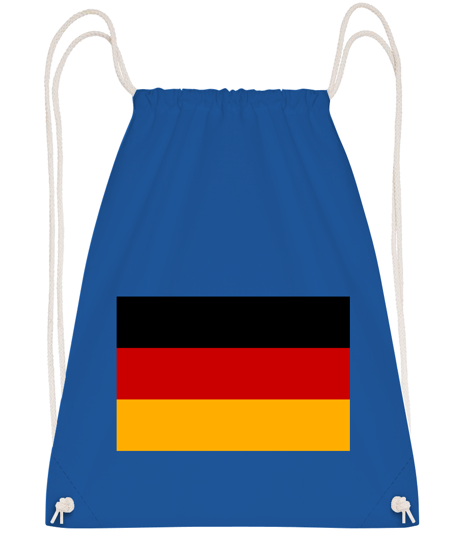Aperçu: Flag Germany - Sac à dos Drawstring - Bleu royal - Vorn