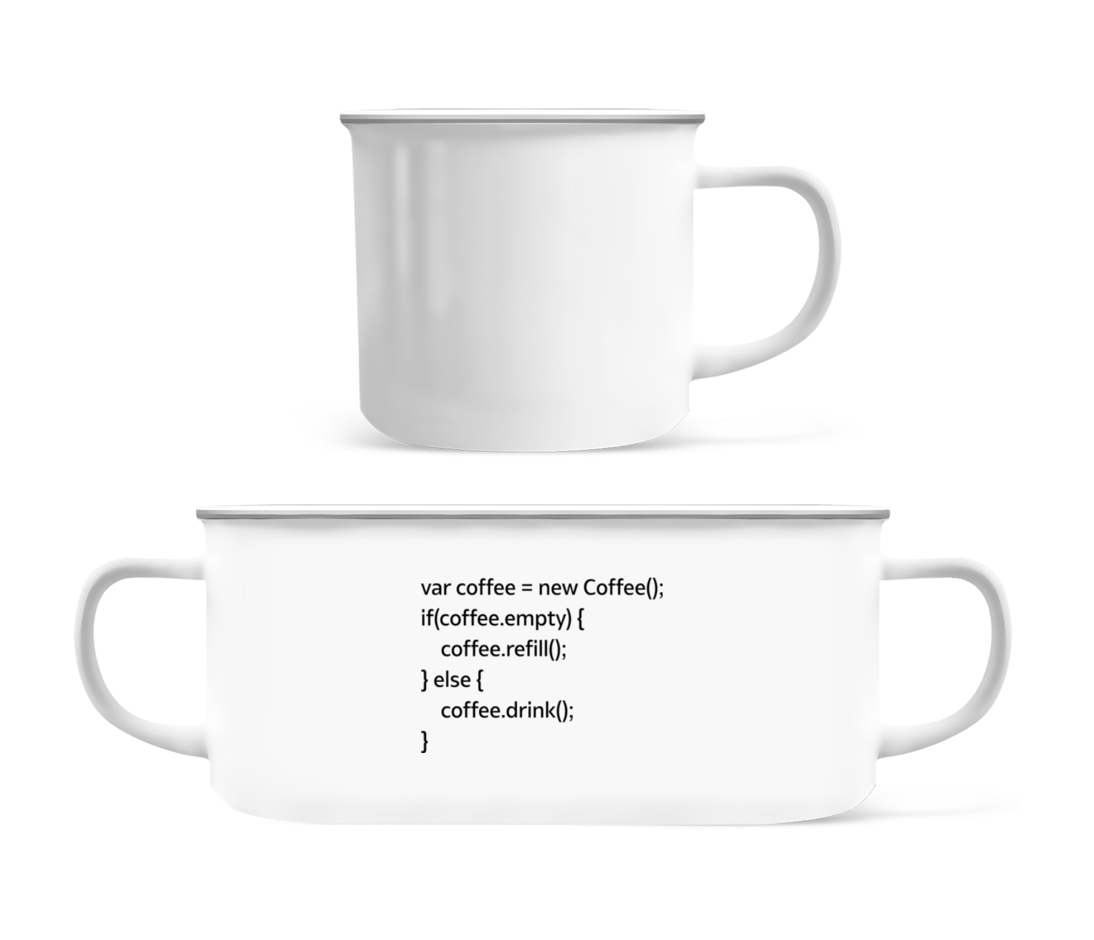 PHP Coffee · Tasse Émaillée