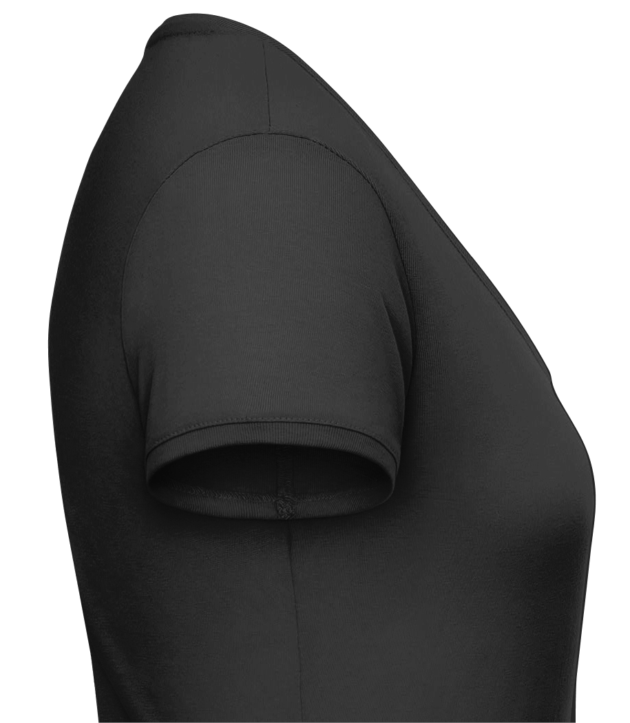 Comme Une Baraque À Frites - T-shirt col en V Femme - Noir - Droit