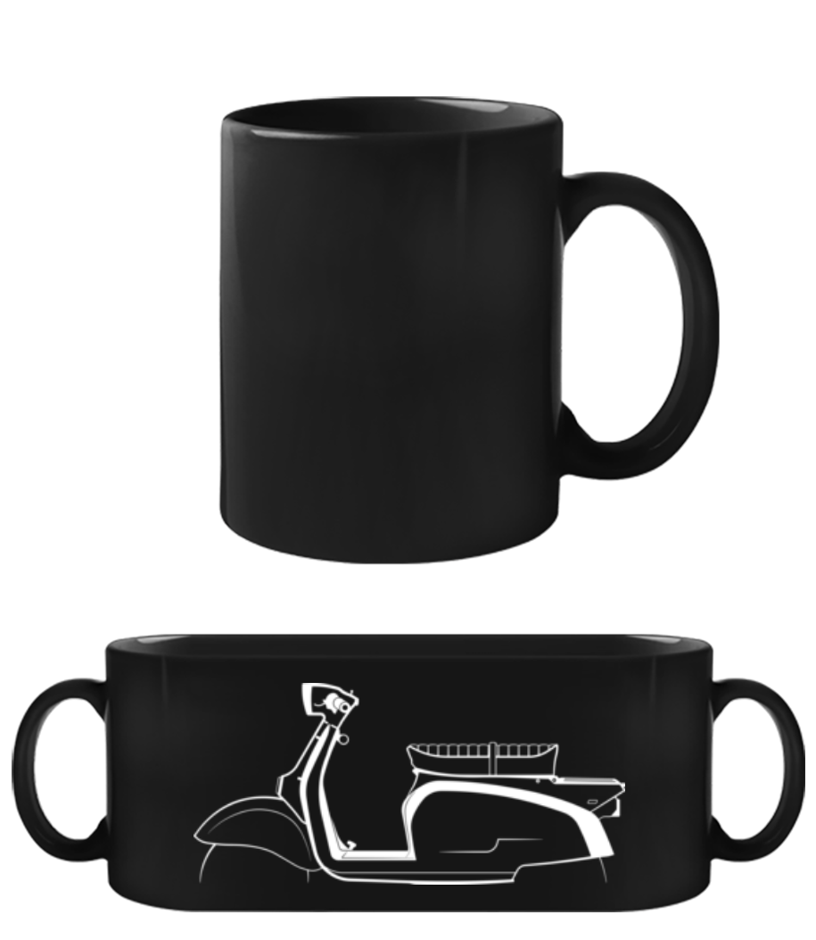 'Zündapp RS 50 Super' Silhouette · Tasse Noire