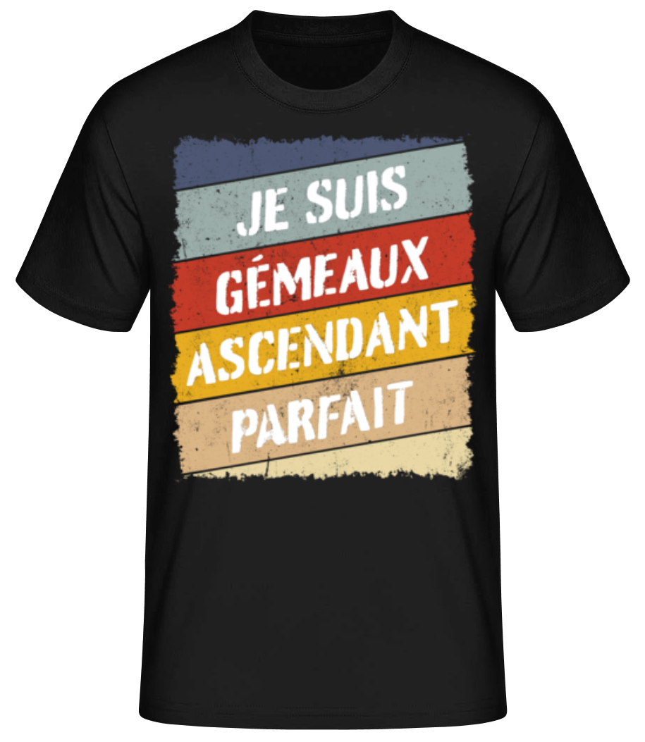 Je Suis Gémeaux Style Rétro · T-shirt standard Homme