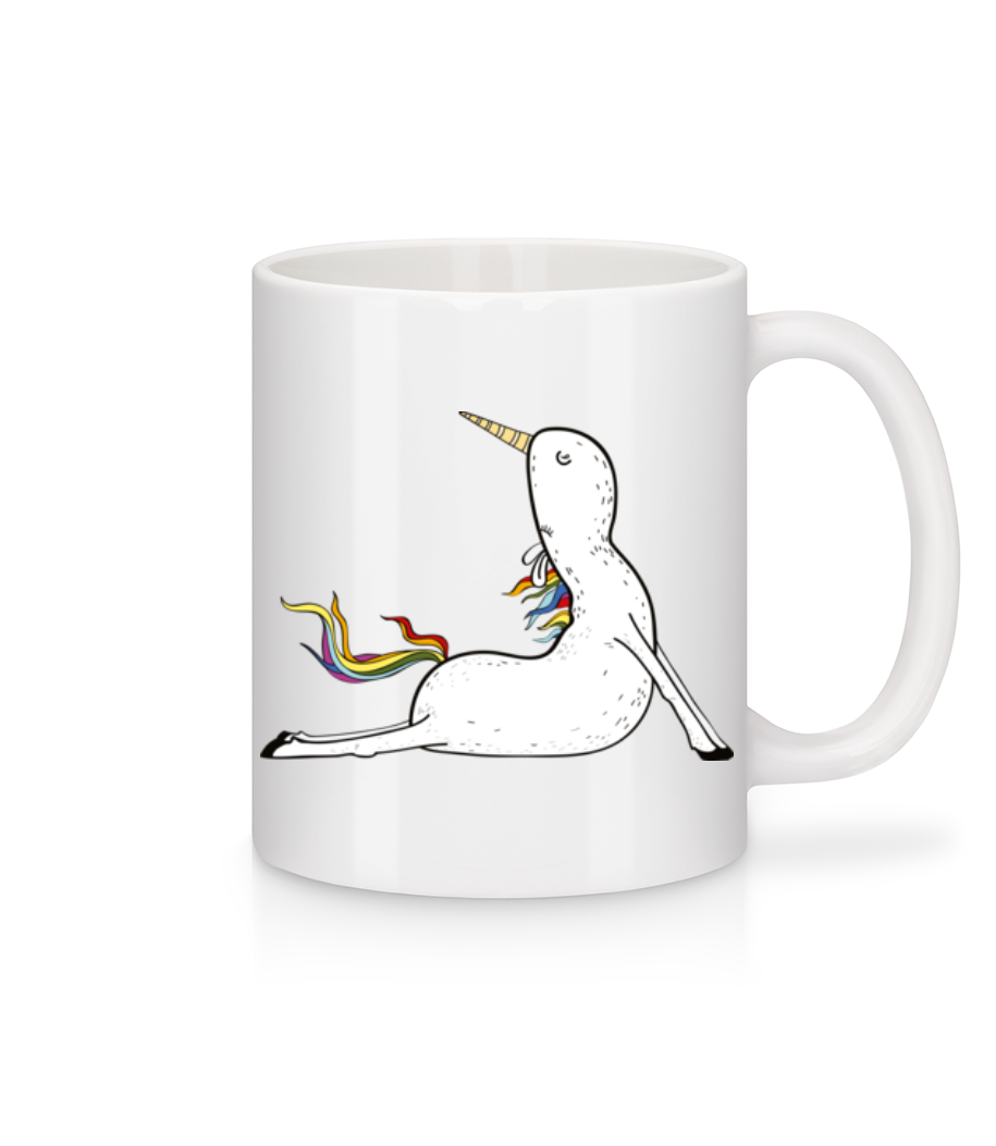 Yoga Licorne En Prière · Mug en céramique blanc