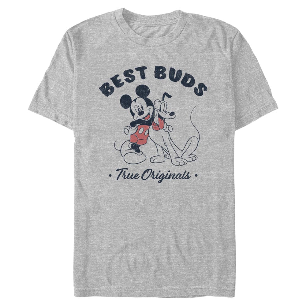 Disney Classics - Mickey Mouse - Mickey et Pluto Vintage Buds - Homme T-shirt