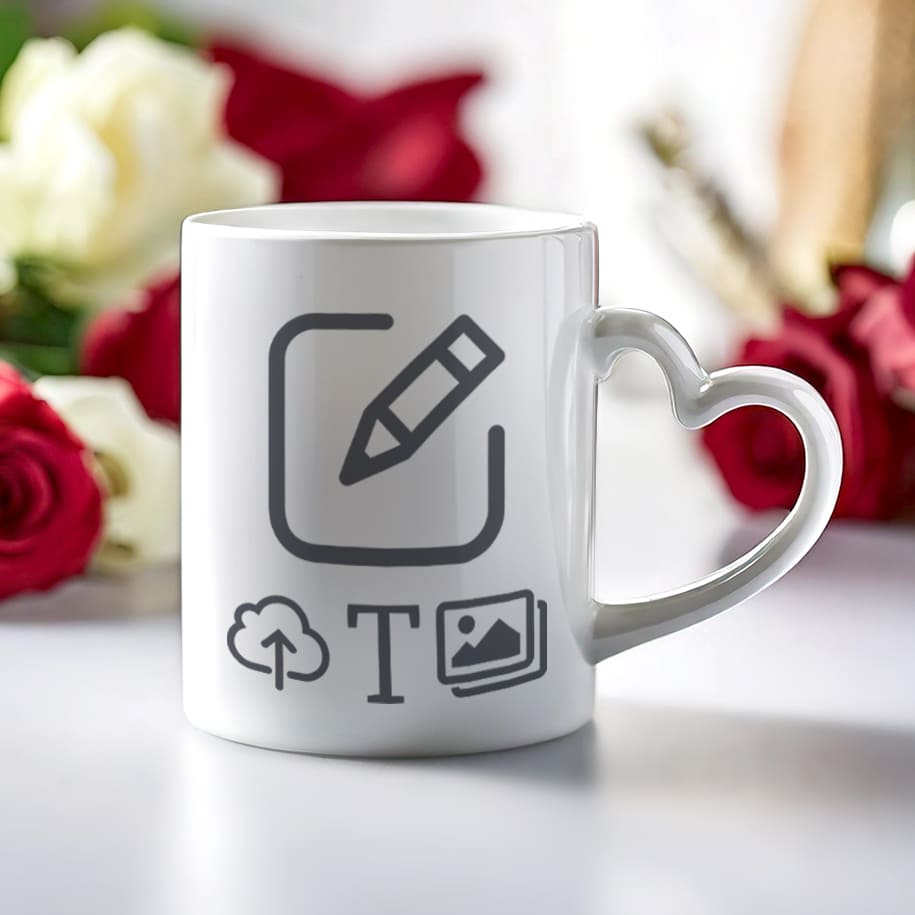 Tasse en forme de coeur