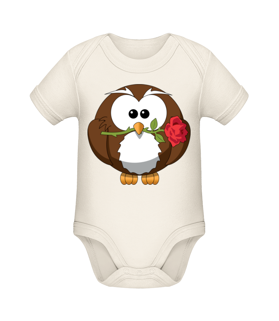 Chouette Saint Valentin · Body manches courtes bio