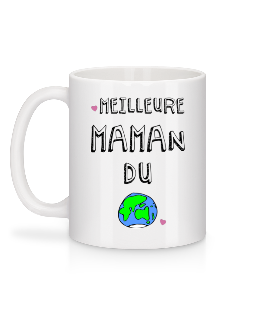 Aperçu: Meilleure Maman Du Monde - Mug en céramique blanc - Blanc - Derrière