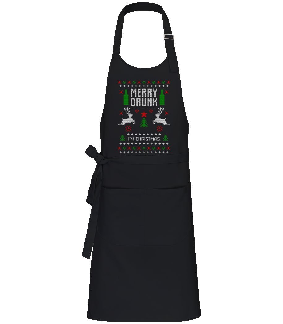 Merry Drunk I Am  Christmas · Tablier professionnel