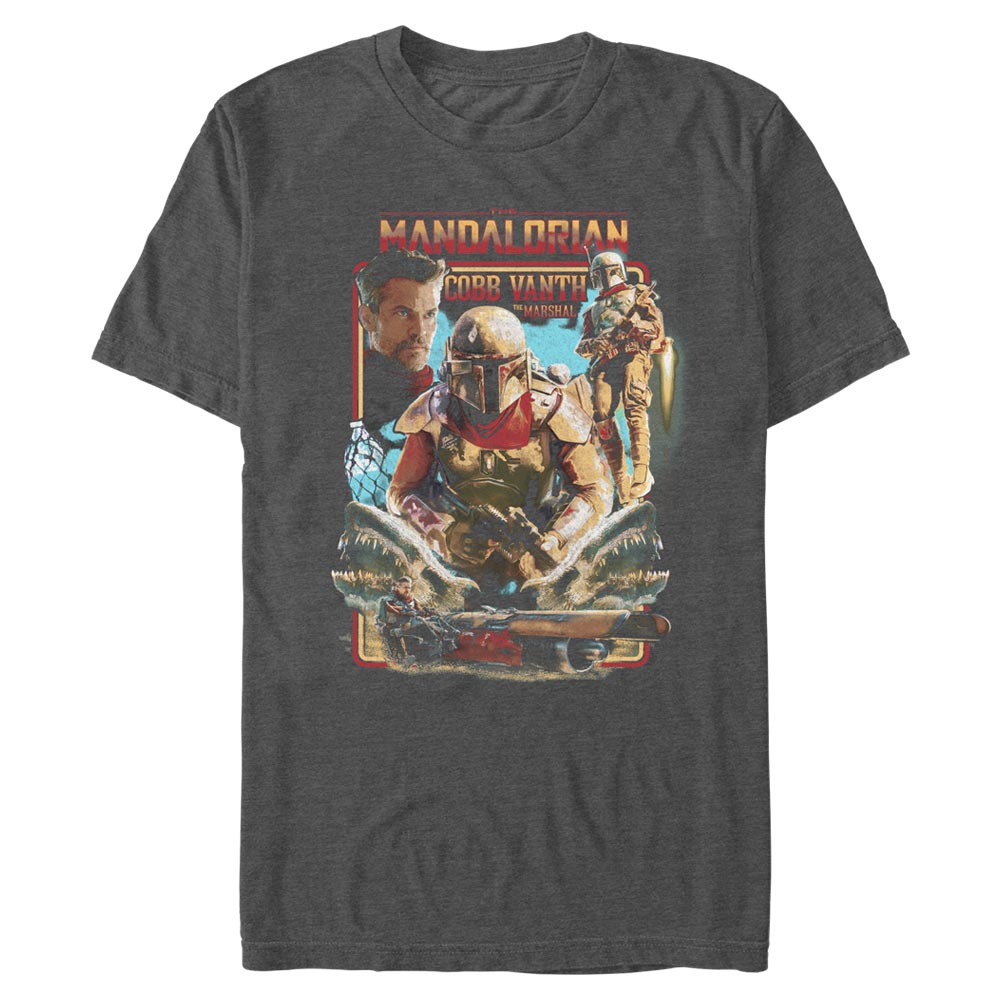 Star Wars - The Mandalorian - Photo de groupe Helmet Ona Cobb - Homme T-shirt