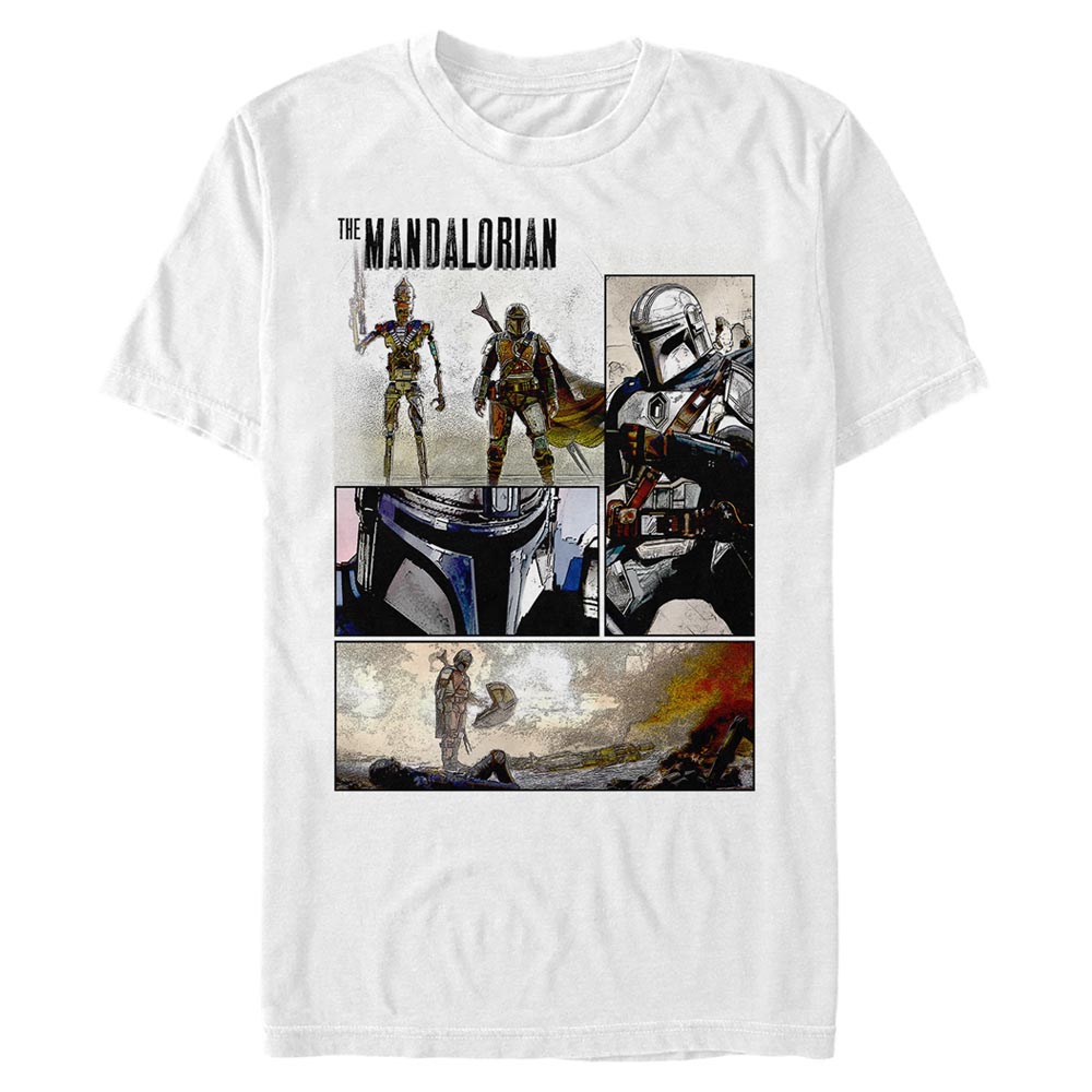 Star Wars - The Clone Wars - Gruppe ComicBook Panel - Männer T-Shirt