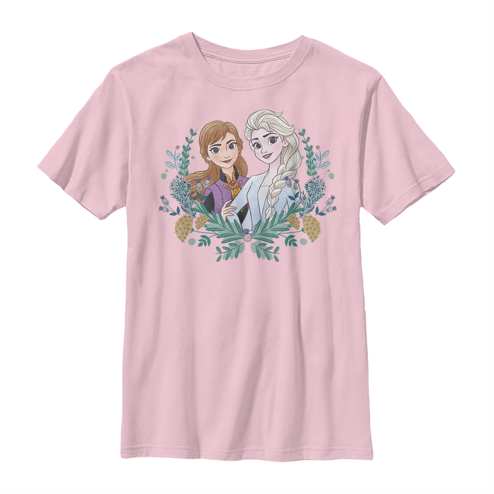 Disney - La Reine des neiges - Elsa & Anna Frozen Wreath - Enfant T-shirt