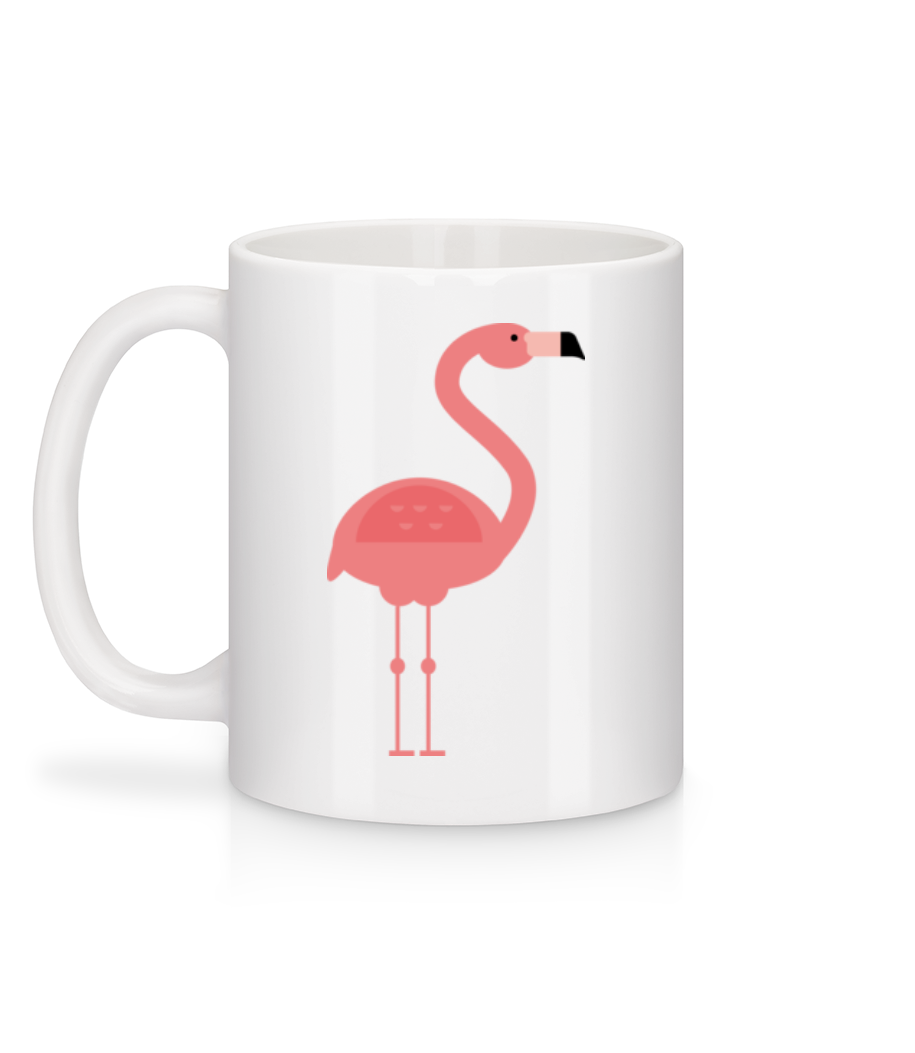 Aperçu: Flamant Image - Mug en céramique blanc - Blanc - Derrière
