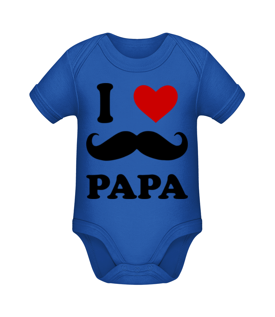 I Love Papa · Body manches courtes bio