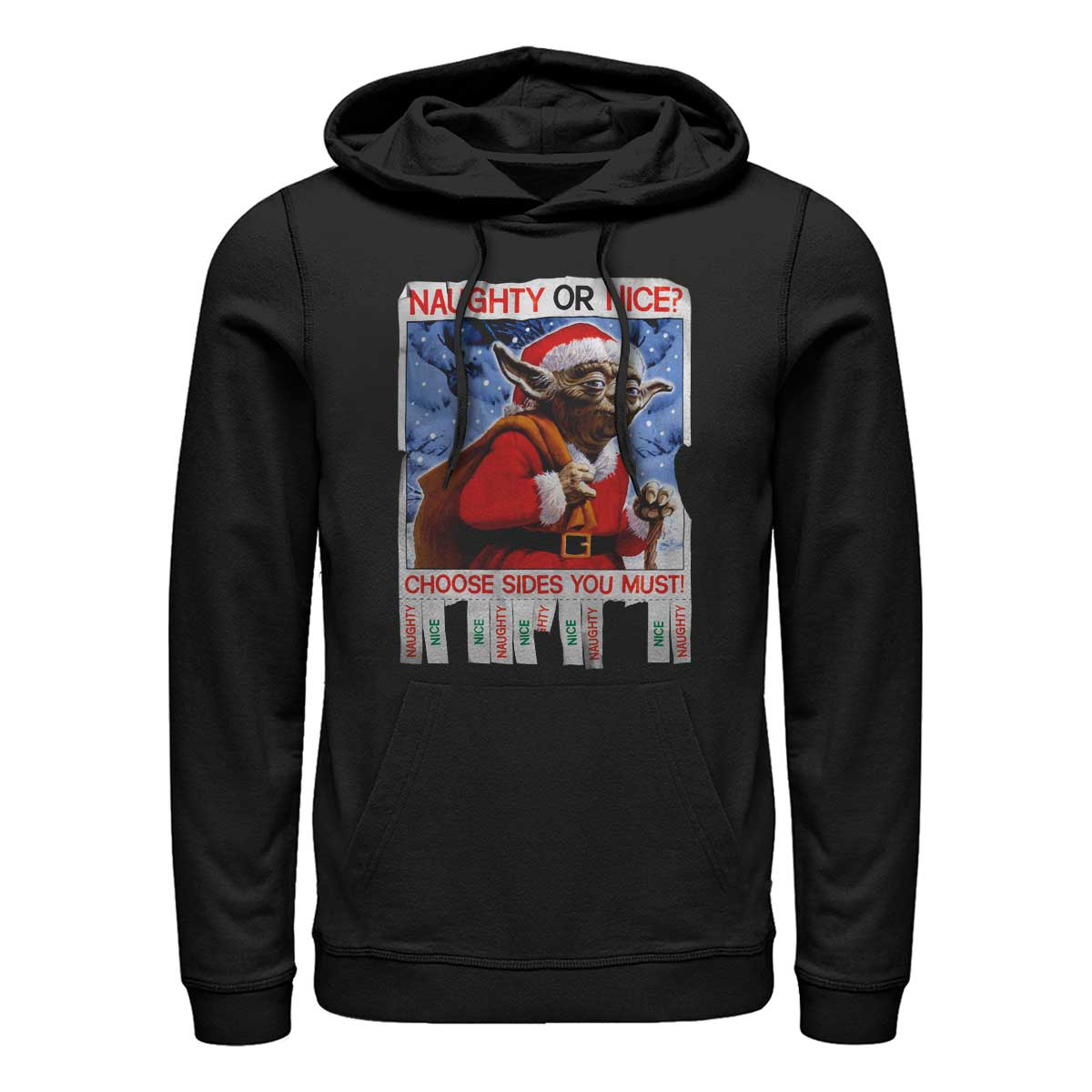 Star Wars - Yoda Naughty or Nice - Christmas - Unisex Sweat à capuche