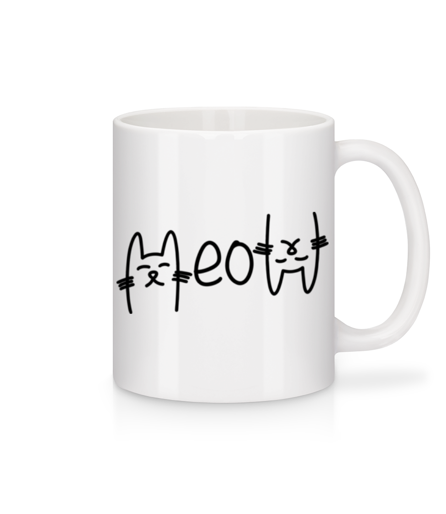 Meow 2 · Mug en céramique blanc