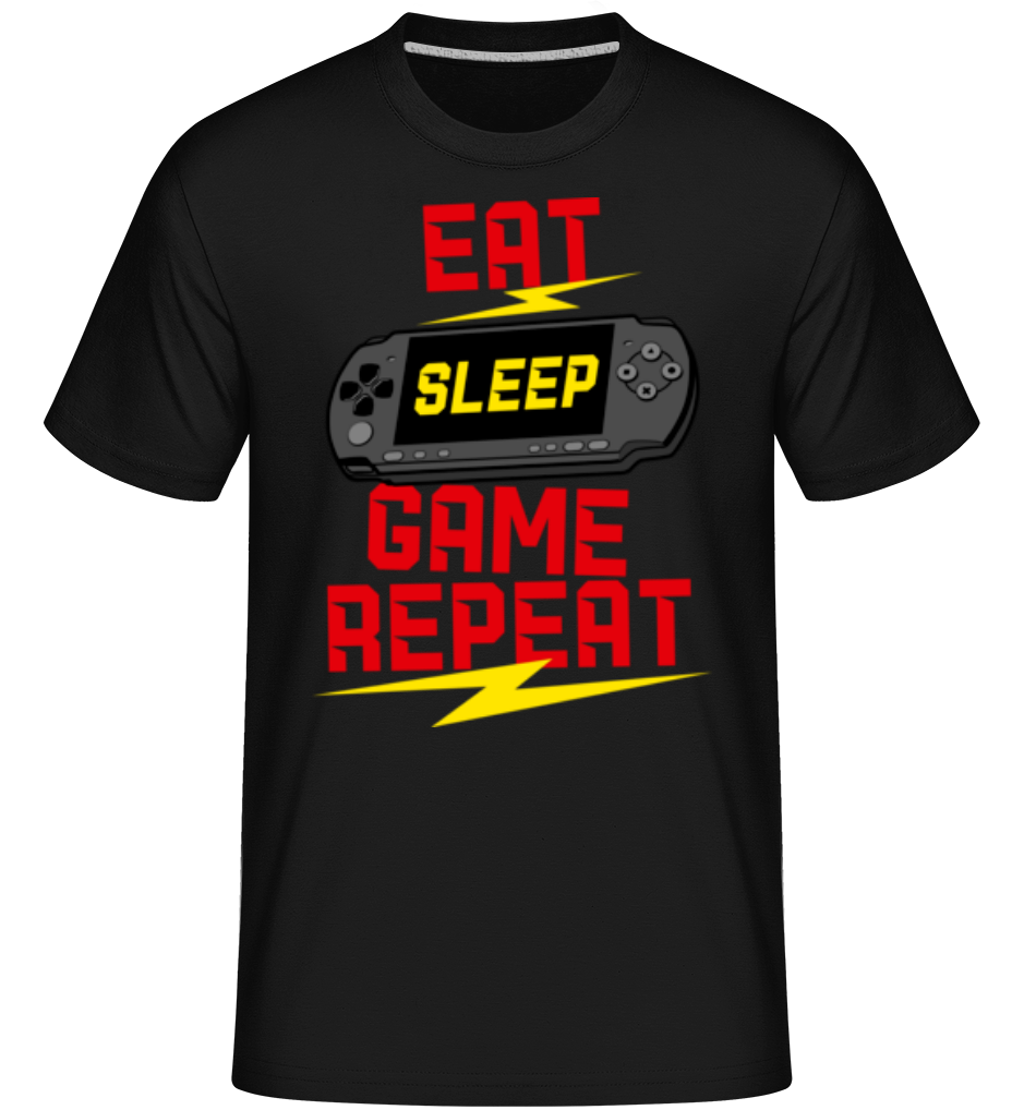 Eat Sleep Game Repeat ·  T-Shirt Shirtinator homme