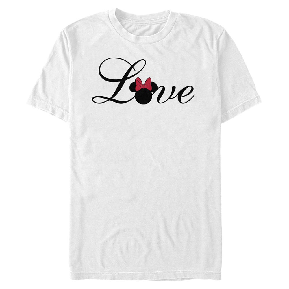 Disney Classics - Micky Maus - Minnie Maus Minnie Love Script - Valentinstag - Männer T-Shirt
