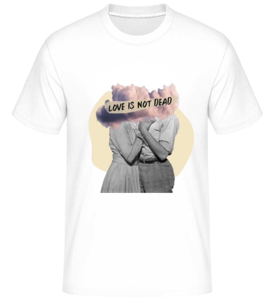 Aperçu: Love Is Not Dead -  T-Shirt Shirtinator homme - Blanc - Devant