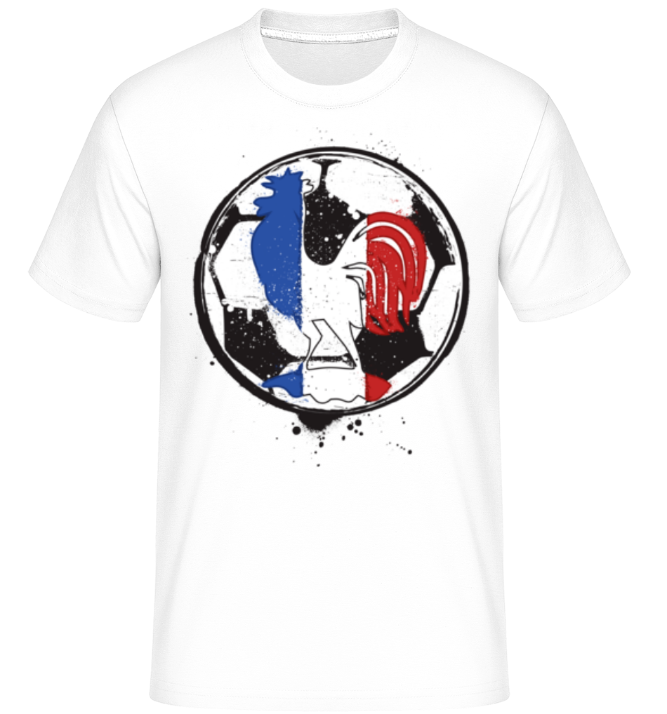 Aperçu: Football France -  T-Shirt Shirtinator homme - Blanc - Devant