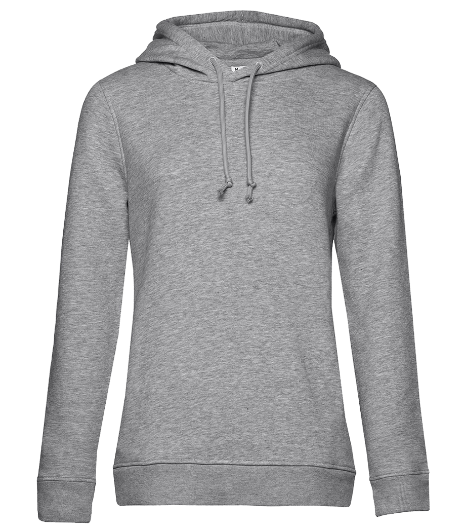 Sweat à capuche Femme à poches latérales - Gris chiné - Devant