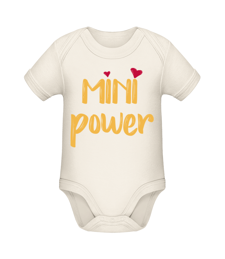 Mini Power · Body manches courtes bio