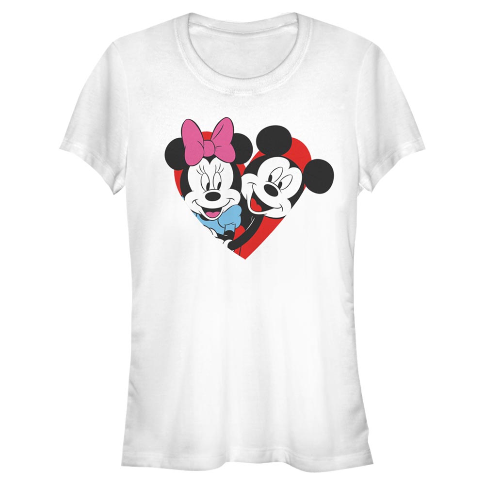 Disney Classics - Mickey Mouse - Minnie Mouse Mickey Minnie Heart - Valentine's Day - Femme T-shirt