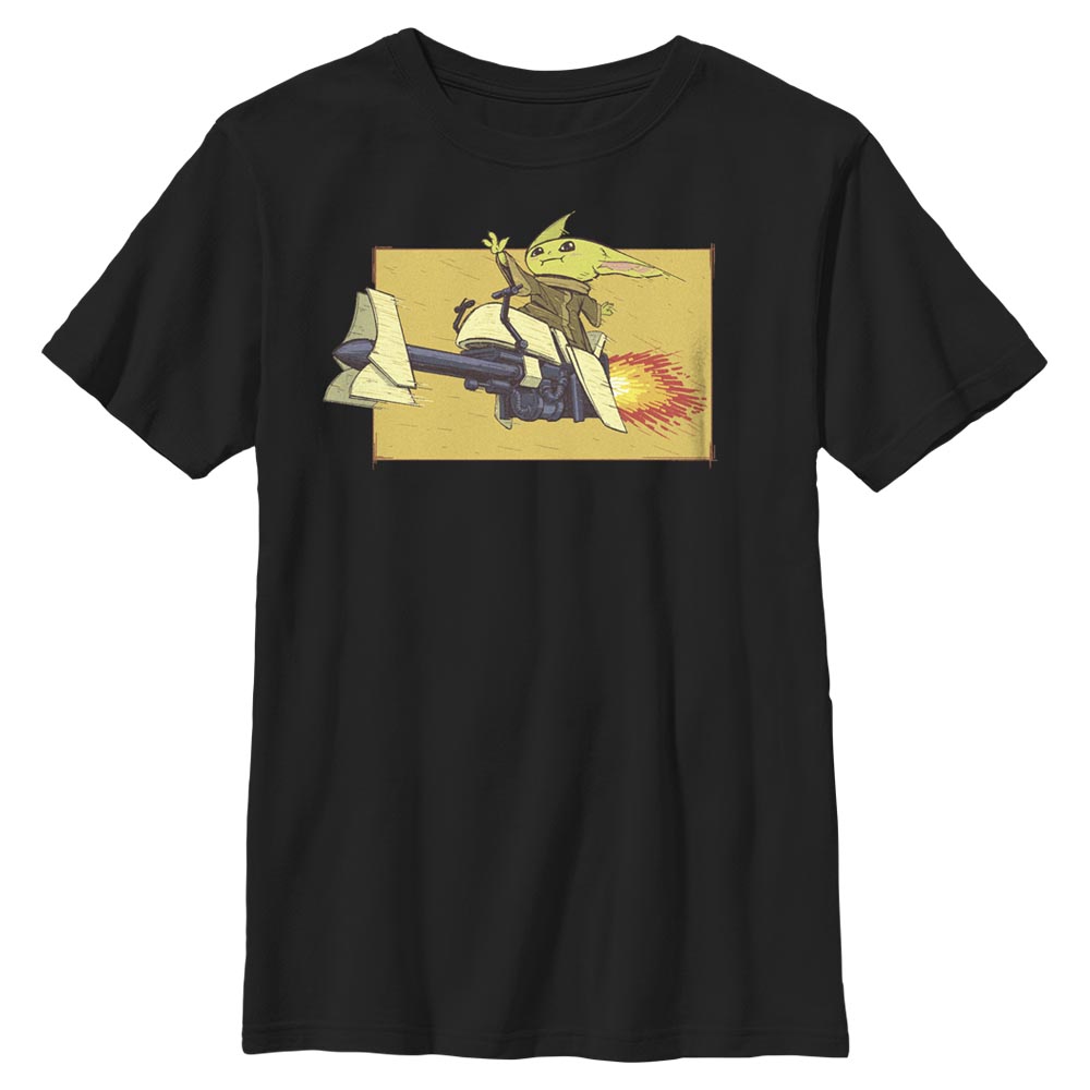 Star Wars - The Mandalorian - Grogu Speeder Bike Force - Enfant T-shirt