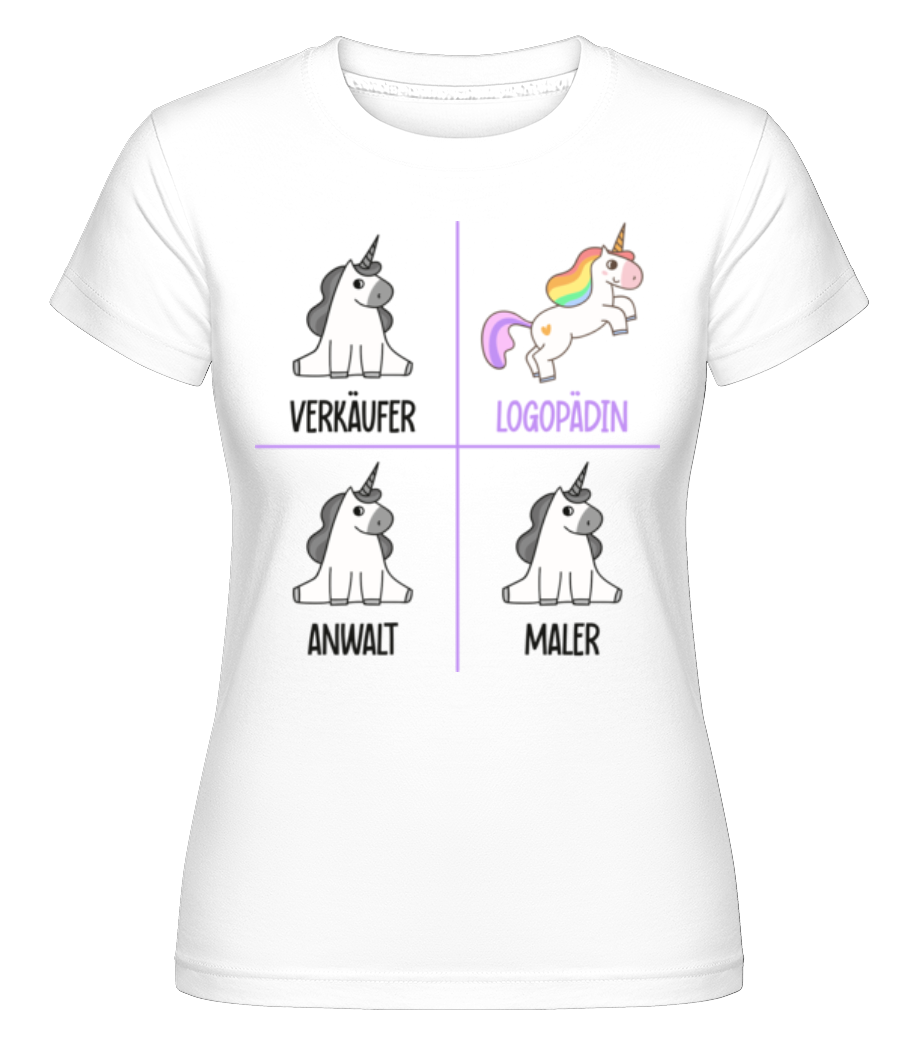 Logopädin Einhorn · Shirtinator Frauen T-Shirt