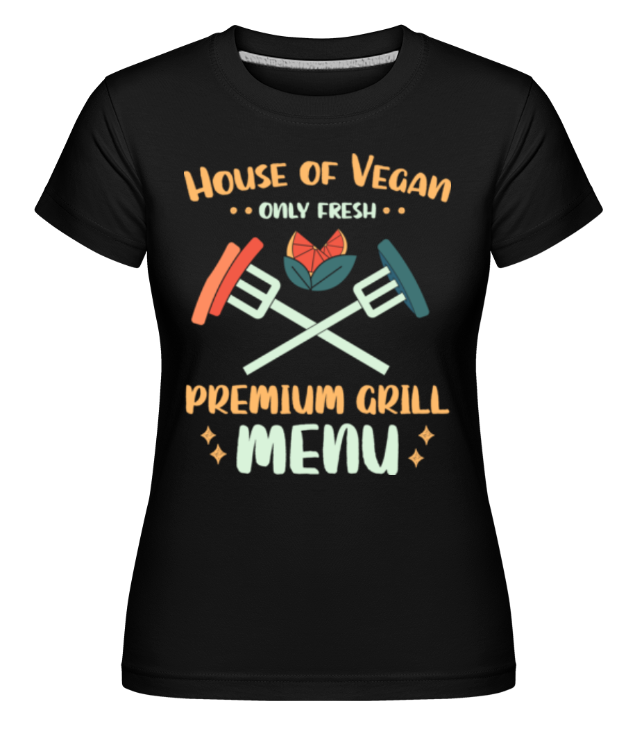 Aperçu: House Of Vegan -  T-shirt Shirtinator femme - Noir - Devant