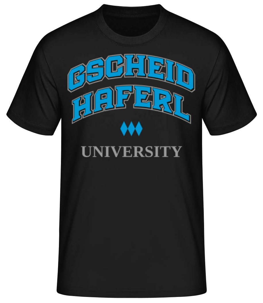 Gscheidhaferl University · Männer Basic T-Shirt