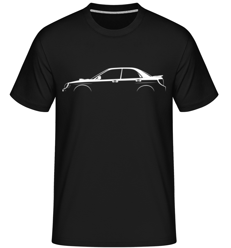 Aperçu: 'Subaru Impreza WRX STi' Silhouette -  T-Shirt Shirtinator homme - Noir - Devant