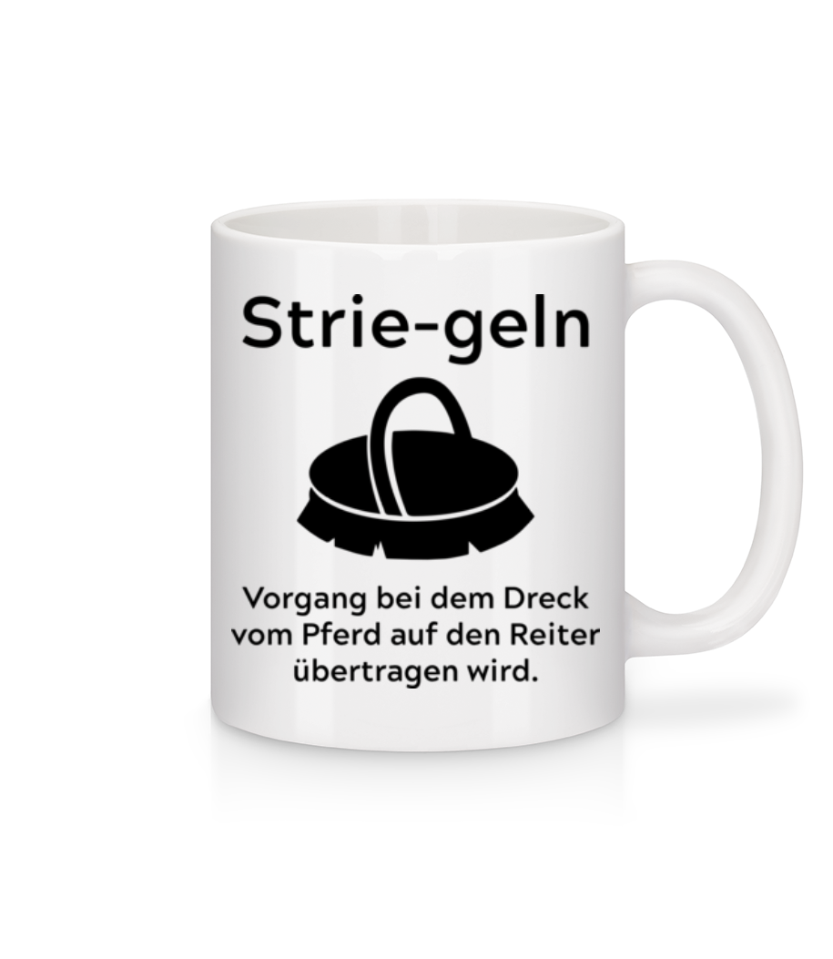 Vorschau: Definition Des Striegelns - Tasse - Weiß - Vorne