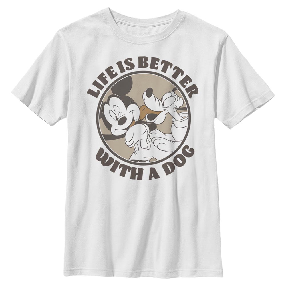 Disney Classics - Mickey Mouse - Mickey et Pluto Dog Life - Enfant T-shirt