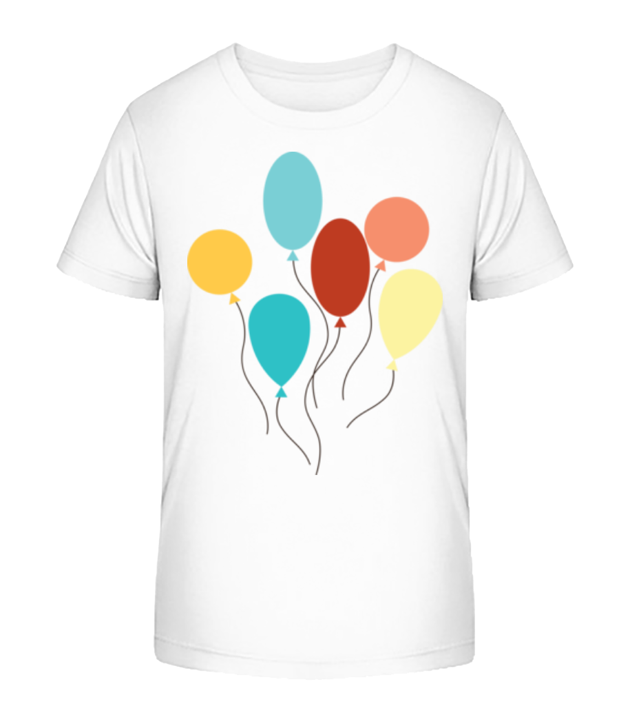 Aperçu: Beaucoup De Ballons - T-shirt bio Enfant Stanley Stella 2.0 - Blanc - Devant
