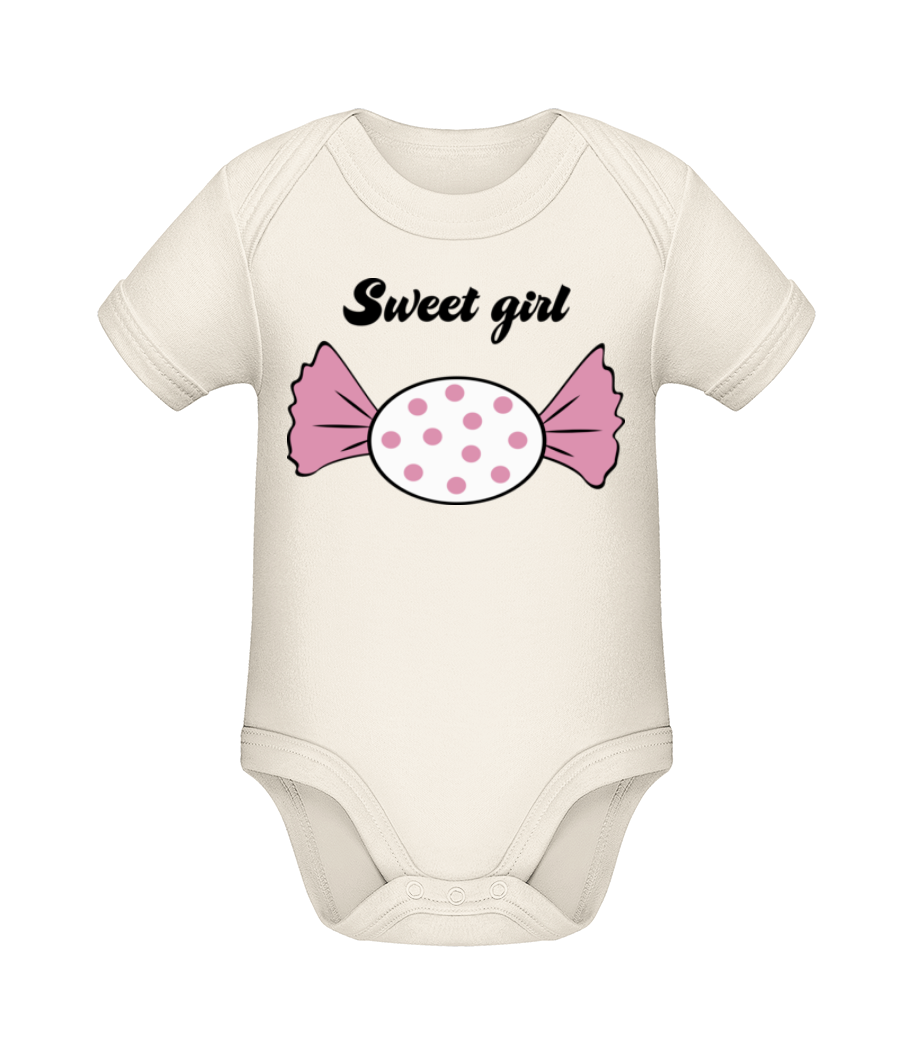 Sweet Girl - Bonbon · Body manches courtes bio