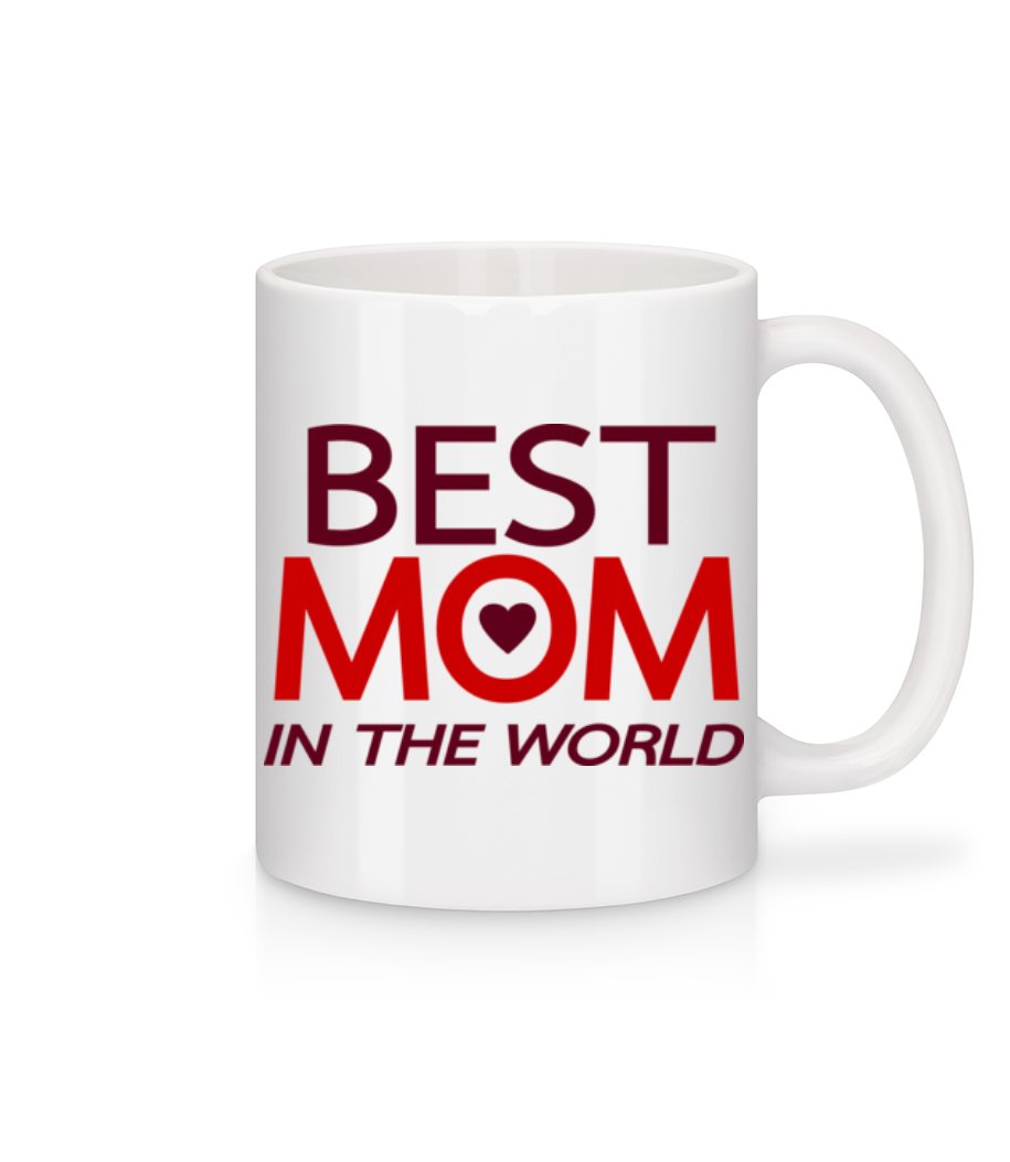 Aperçu: Best Mom In The World - Mug en céramique blanc - Blanc - Devant