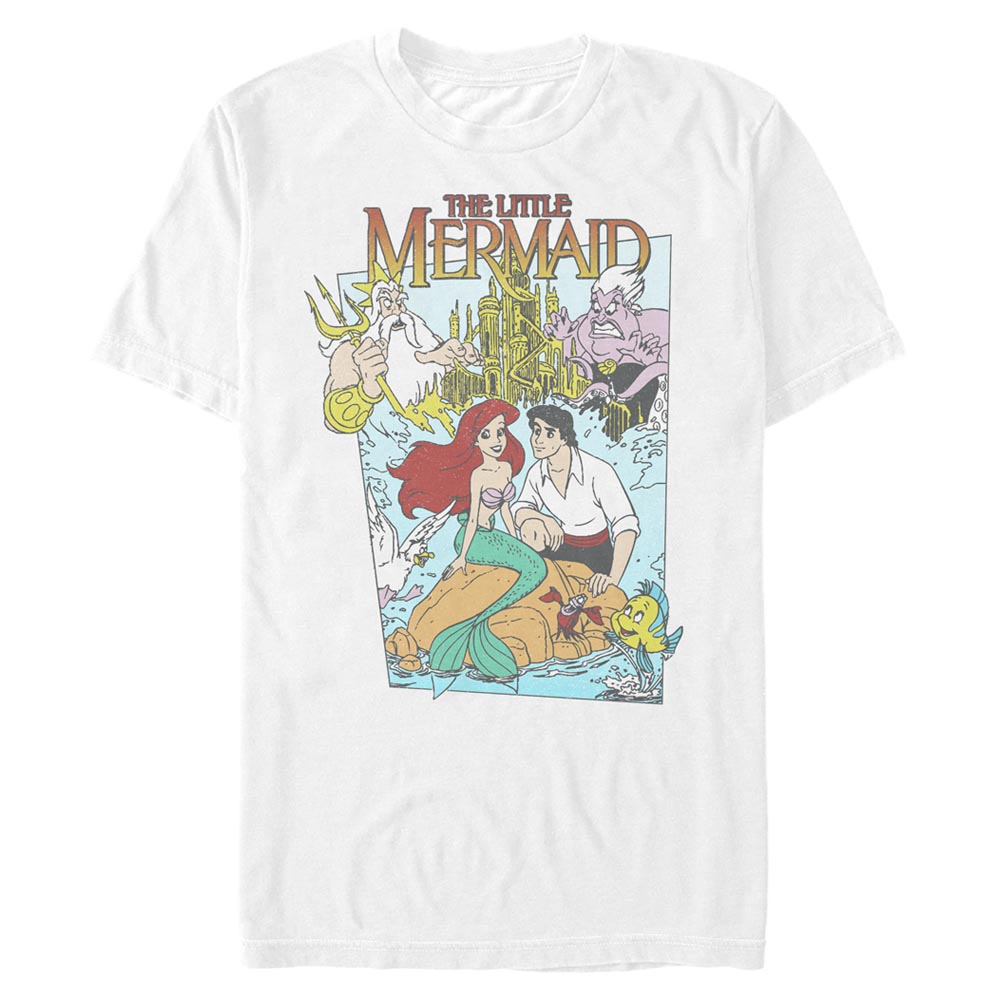 Disney - Ariel La Petite Sirène - Skupina Mermaid Cover - Homme T-shirt - Blanc - Devant