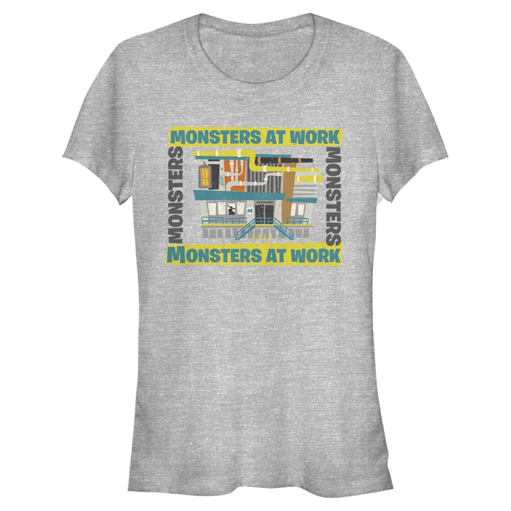 Pixar - Monstres - Logo Monsters at Work Building - Femme T-shirt