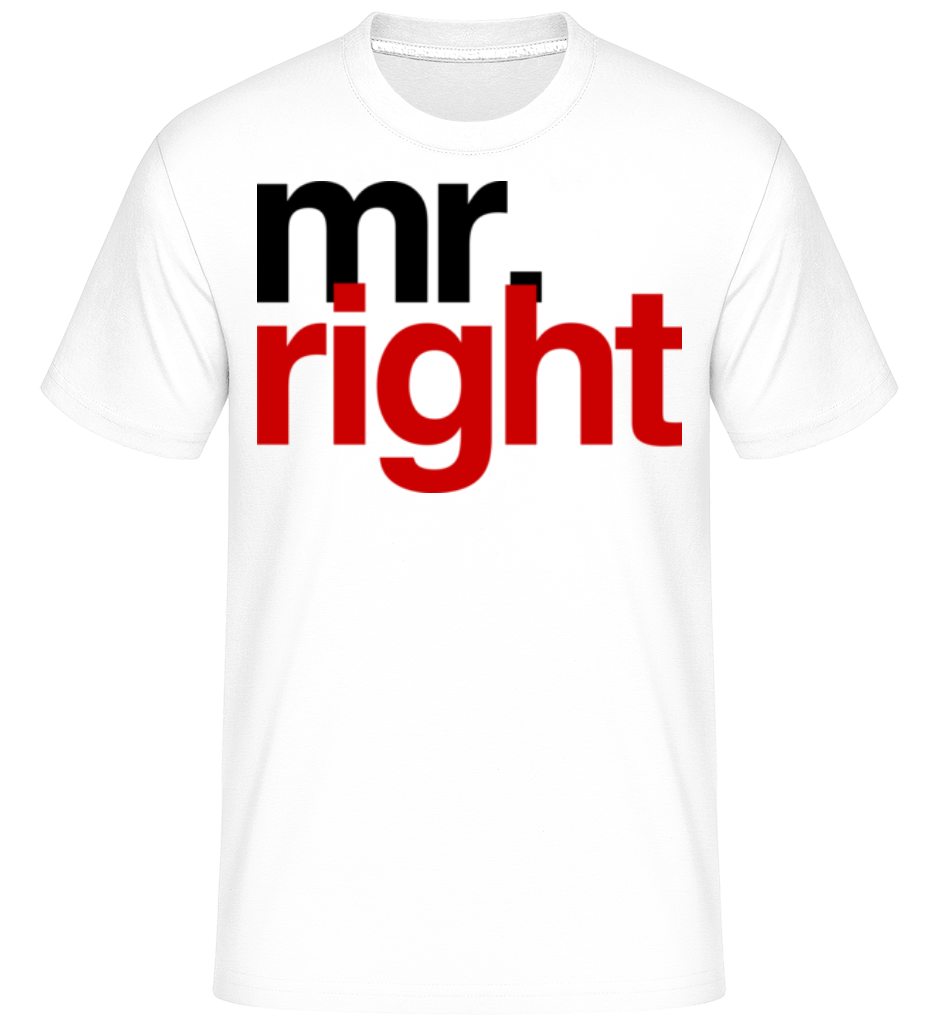 Mr. Right Logo ·  T-Shirt Shirtinator homme
