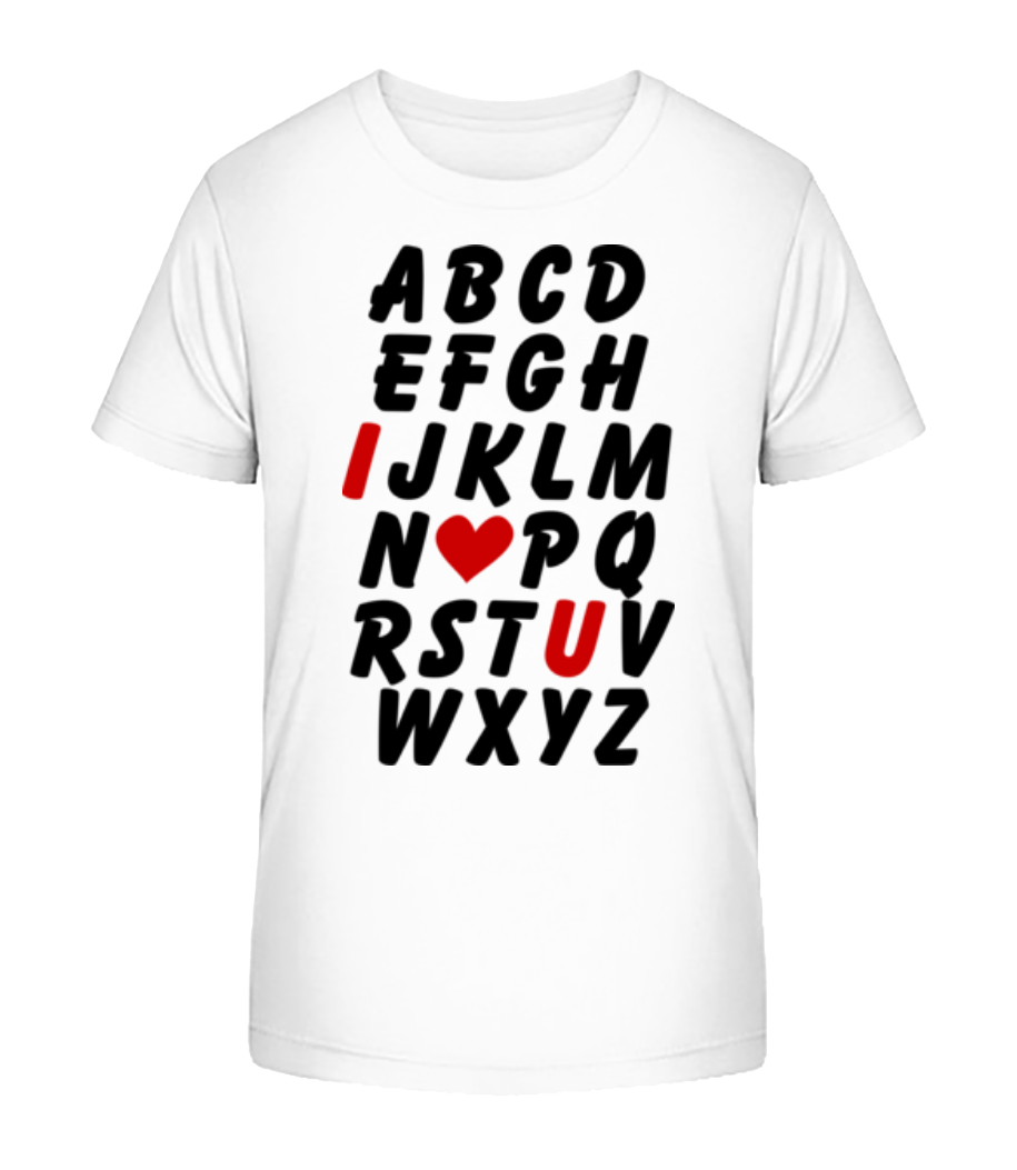 Love Alphabet · T-shirt bio Enfant Stanley Stella 2.0