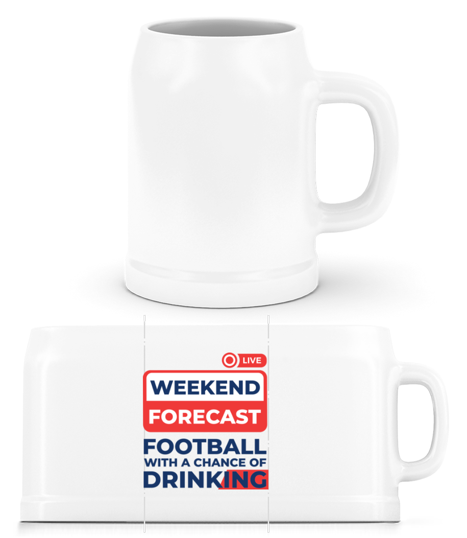 Weekend Forecast Football · Chope de bière