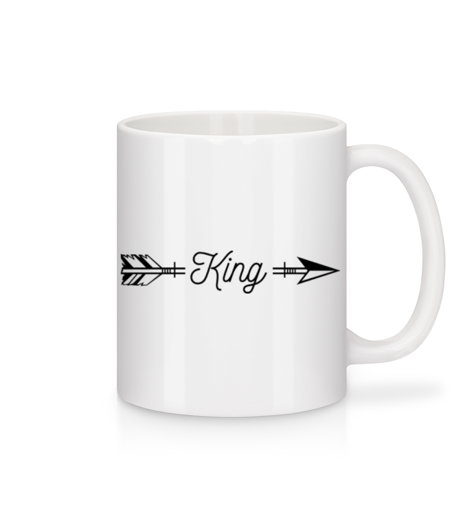 Aperçu: King Arrow - Mug en céramique blanc - Blanc - Devant